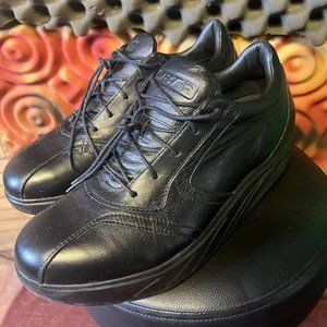 MBT Pata Women's Oxford Lace Casual Dress Comfort Soft Black Leather 10 Shadow